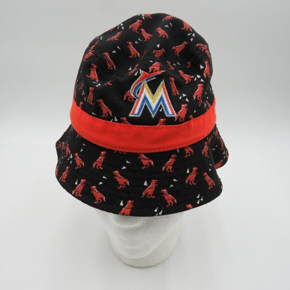 Miami Marlins Hat Cap Strap Back Infant Black Red MLB Baseball Dinosaurs New Era - Picture 1 of 8